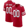 Custom SF.49ers Scarlet Jersey Stitched American Football Jerseys