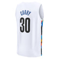 B.Nets #30 Seth Curry Supporters Branded 2022-23 Fastbreak Jersey City Edition White Stitched American Basketball Jersey