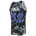 O.Magic #32 Shaquille O'Neal Mitchell & Ness 1994-95 Hardwood Classics Marble Swingman Jersey Black Stitched American Basketball Jersey