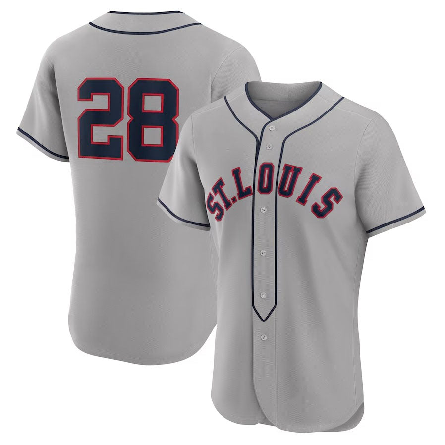 St. Louis Cardinals #28 Nolan Arenado 2024 Rickwood Classic Authentic Player Jersey - Gray Stitched Baseball Jersey