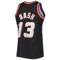 P.Suns #13 Steve Nash Mitchell & Ness 1996-97 Hardwood Classics  75th Anniversary Diamond Swingman Jersey Black Stitched American Basketball Jersey
