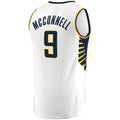 IN.Pacers #9 T.J. McConnell Supporters Branded Fast Break Player Replica Jersey Association Edition White Stitched American Basketball Jersey
