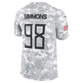 T.Titans #98 Jeffery Simmons Arctic Camo 2024 Salute to Service Limited Stitched American Football Jerseys