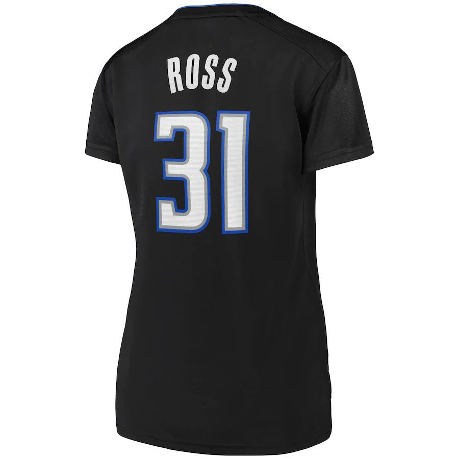 O.Magic #31 Terrence Ross Supporters Branded Women's Fast Break Road Player Jersey Black Stitched American Basketball Jersey