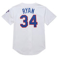 Texas Rangers #34 Nolan Ryan Mitchell & Ness 1993 Cooperstown Collection Authentic Jersey - White Baseball Jerseys