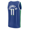 D.Mavericks #11 Tim Hardaway Jr Supporters Branded 2022-23 Fastbreak Jersey City Edition Blue Stitched American Basketball Jersey