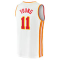 A.Hawks #11 Trae Young Supporters Branded 2020-21 Fast Break Player Jersey Association Edition White Stitched American Basketball Jersey