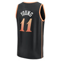 A.Hawks #11 Trae Young Supporters Branded 2022-23 Fastbreak Jersey City Edition Black Stitched American Basketball Jersey