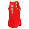 A.Hawks #11 Trae Young Supporters Branded 2020-21 Fast Break Tank Jersey Icon Edition Red Stitched American Basketball Jersey