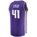 S.Kings #41 Trey Lyles Supporters Branded Fast Break Replica Jersey Icon Edition Purple Stitched American Basketball Jersey