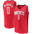 H.Rockets #0 TyTy Washington Jr. Supporters Branded 2022 Draft First Round Pick Fast Break Replica Player Jersey Icon Edition Red Stitched American Basketball Jersey