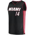 M.Heat #14 Tyler Herro Supporters Branded 2020-21 Fast Break Replica Jersey Black Icon Edition Stitched American Basketball Jersey