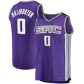 S.Kings #0 Tyrese Haliburton Supporters Branded  Draft First Round Pick Fast Break Replica Jersey Purple - Icon Edition Icon Edition Purple Stitched American Basketball Jersey