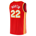 A.Hawks #22 Tyrese Martin Supporters Branded 2021-22 Fast Break Replica Jersey Icon Edition Red Stitched American Basketball Jersey