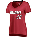 M.Heat #40 Udonis Haslem Supporters Branded Women's Fast Break Player Jersey Statement Edition Red Stitched American Basketball Jersey