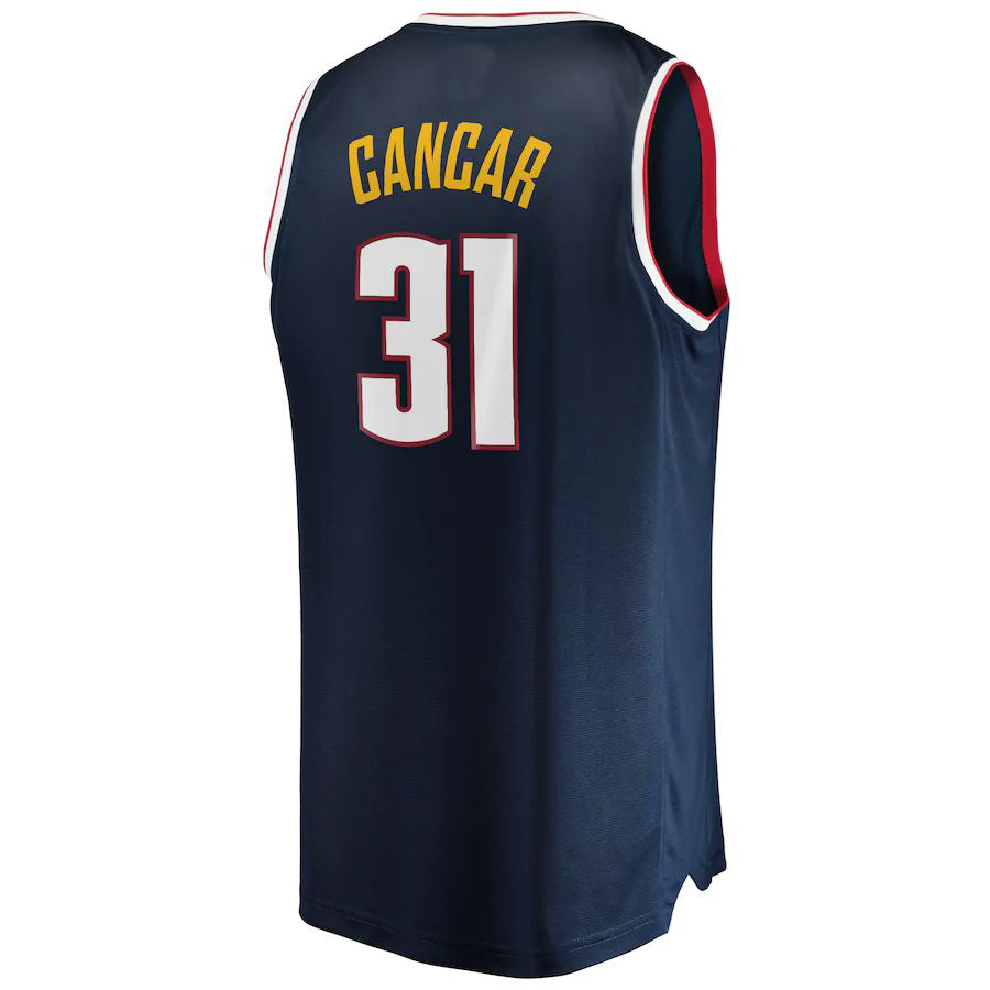D.Nuggets #31 Vlatko Cancar Supporters Branded Fast Break Replica Jersey Icon Edition Navy Stitched American Basketball Jersey
