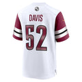 W.Commanders #52 Jamin Davis White Game Jersey Stitched American Football Jerseys