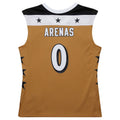 W.Wizards #0 Gilbert Arenas Mitchell & Ness 2006-07 Hardwood Classics Swingman Jersey - Gold Stitched American Basketball Jersey