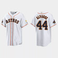 #44 Yordan Alvarez Houston Astros 2023 Gold Program Jersey ¨C White Stitches Baseball Jerseys
