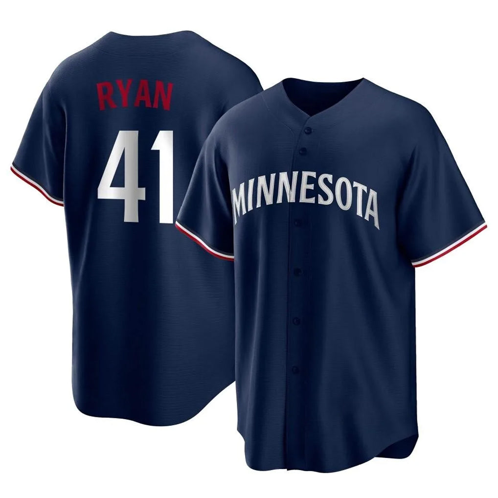 M.Twins #41 Joe Ryan Player Navy Replica Alternate Home Gdoa Stitched Jerseys