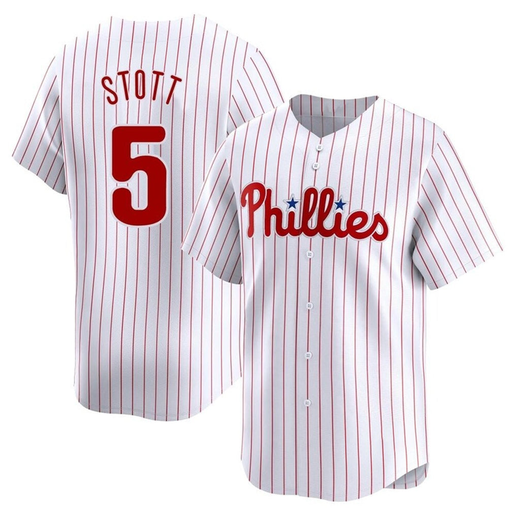 P.Phillies #5 Bryson Stott Player White Home Limited Stitched Jerseys