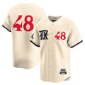 T.Rangers #48 Jacob deGrom Player Cream Limited City Connect Stitched Jerseys