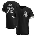C.White Sox #72 Carlton Fisk Player Black Limited Elite Home Gdoa Stitched Jerseys