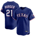 T.Rangers #21 Jake Burger Player Royal Home Limited Stitched Jerseys