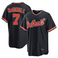 D.Tigers #7 Kevin McGonigle Player Navy Home Game Gdoa Stitched Jerseys