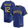S.Mariners #12 Josh Naylor Player Royal City Connect Home Limited Gdoa Stitched Jerseys