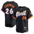 SF.Giants #26 Matt Chapman Player Black 2025 City Connect Home Limited Stitched Jerseys