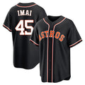 H.Astros #45 Tatsuya Imai Player Black Fashion Out Home Game Gdoa Stitched Jerseys