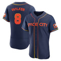 H.Astros #8 Christian Walker Player Navy City Connect Limited Elite Home Gdoa Stitched Jerseys