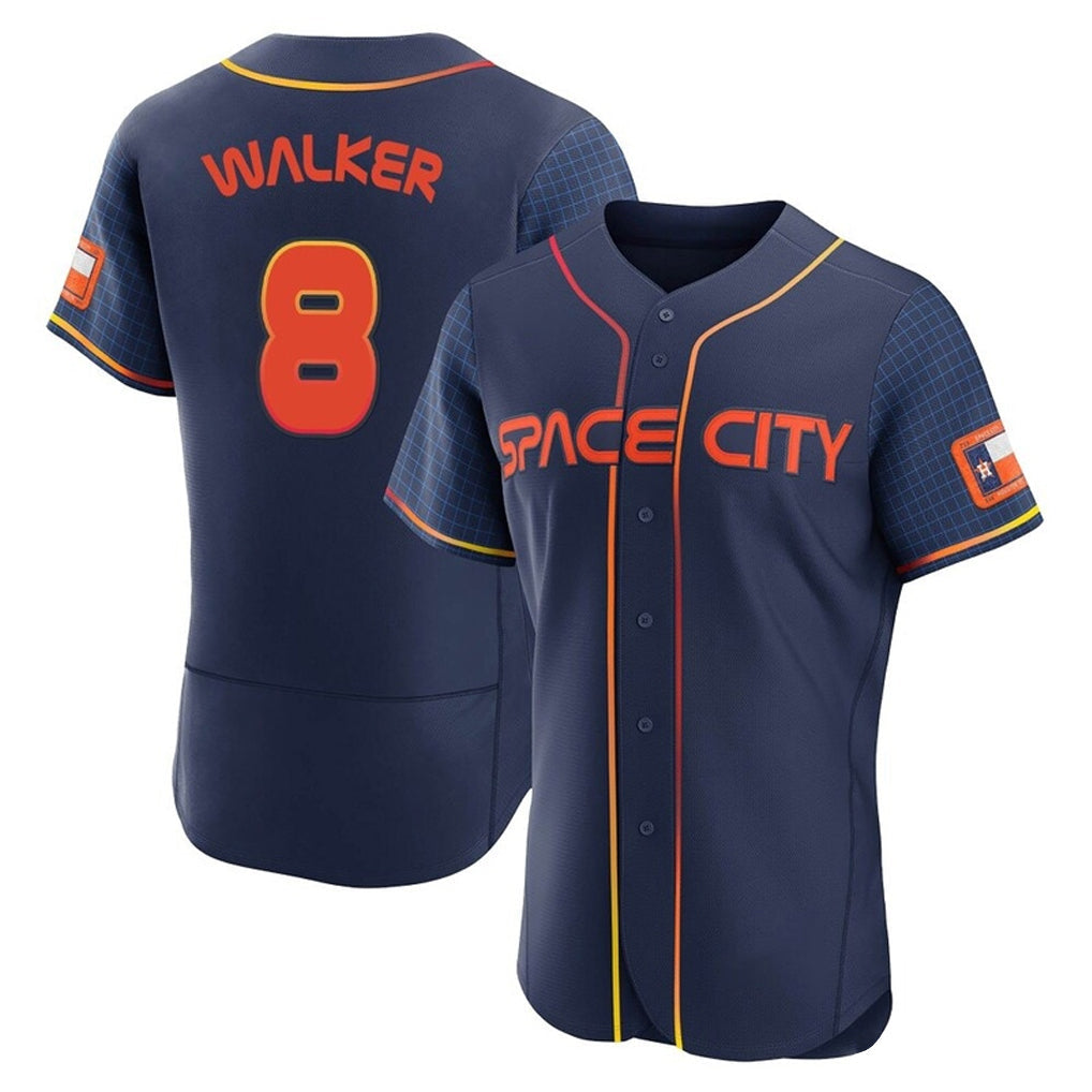 H.Astros #8 Christian Walker Player Navy City Connect Limited Elite Home Gdoa Stitched Jerseys