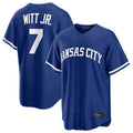 KC.Royals #7 Bobby Witt Jr. Player Royal Game Home Gdoa Stitched Jerseys