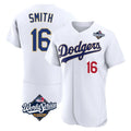 LA.Dodgers #16 Will Smith Player Gold White World Series 2026 Collection Stadium Limited Elite Gdoa Stitched Jerseys