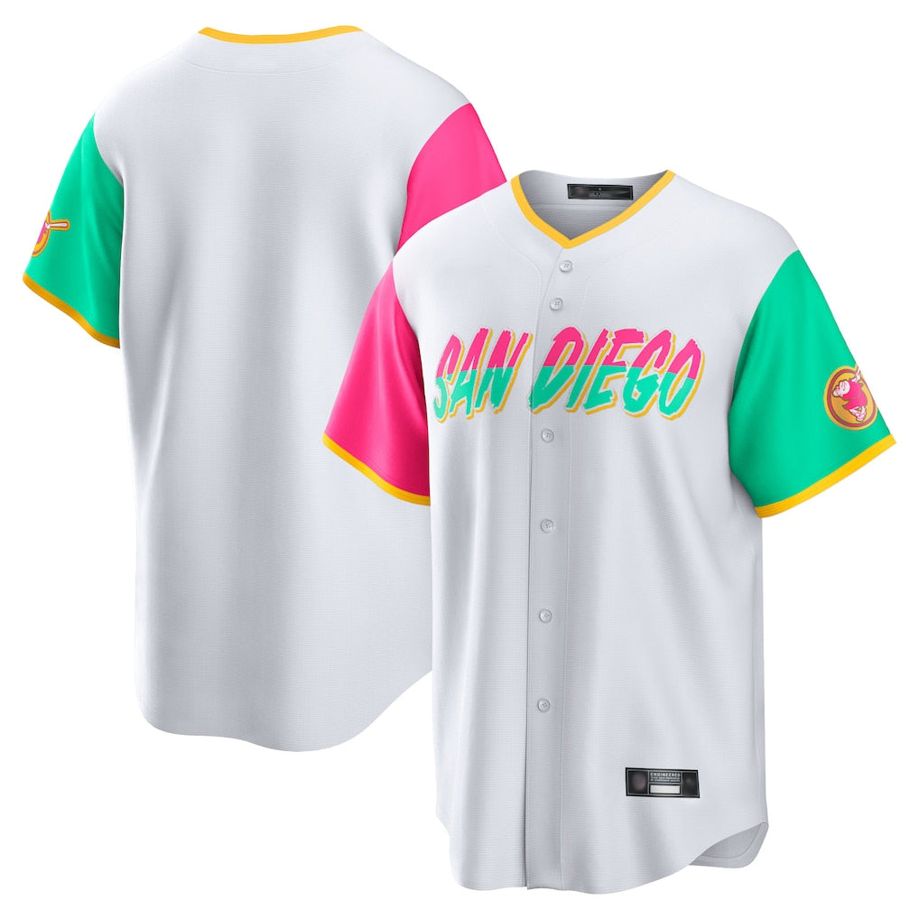 S.Diego Padres ## Diego Padres Blank Player White City Connect Home Game Gdoa Stitched Jerseys