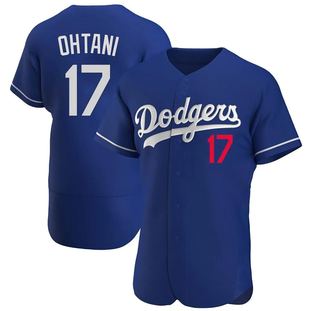 LA.Dodgers #17 Shohei Ohtani Player Royal Limited Elite Home Gdoa Stitched Jerseys