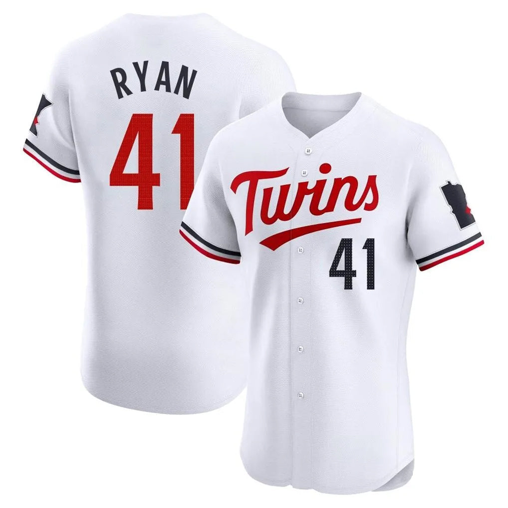 M.Twins #41 Joe Ryan Player White Home Limited Elite Gdoa Stitched Jerseys
