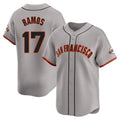 SF.Giants #17 Heliot Ramos Player Gray Home Limited Stitched Jerseys