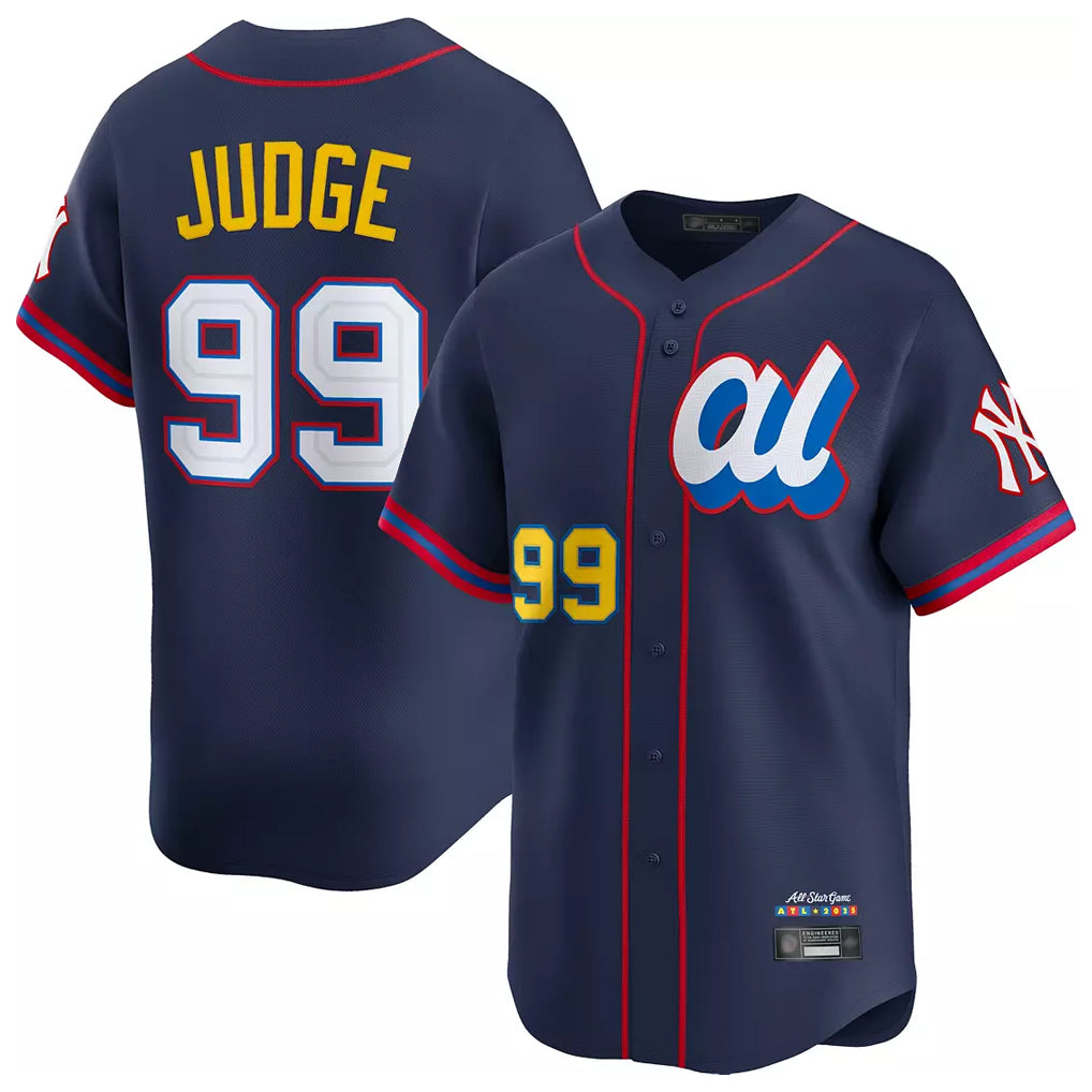 NY.Yankees #99 Aaron Judge Player Navy All Star Limited Home Stitched Jerseys