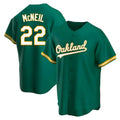 Athletics #22 Jeff McNeil player Green Replica Kelly Alternate Stitched Jersey