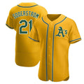 Athletics #21 Tyler Soderstrom player Gold Authentic Alternate Stitched Jersey