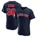 C.Guardians #38 Steven Kwan Player Navy Limited Elite Home Gdoa Stitched Jerseys