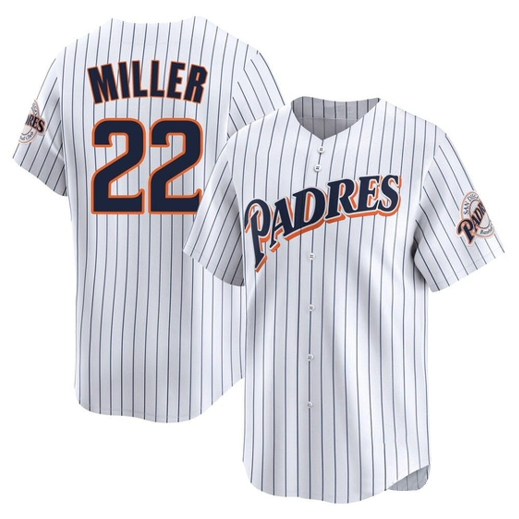 S.Diego Padres #22 Mason Miller Player White Cooperstown Collection Limited Home Stitched Jerseys