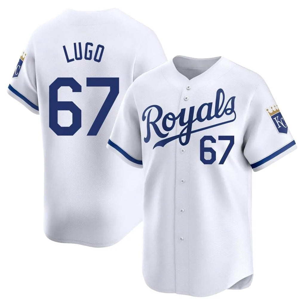 KC.Royals #67 Seth Lugo Player White Alt Limited Home Gdoa Stitched Jerseys