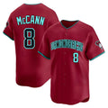 A.Diamondbacks #8 James McCann Player Red Limited Alternate Stitched Jersey