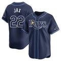 T.Bay Rays #22 Griffin Jax Player Navy Home Limited Stitched Jerseys