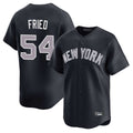 NY.Yankees #54 Max Fried Player Navy Limited Home Gdoa Stitched Jerseys