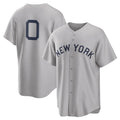 NY.Yankees #0 Marcus Stroman Player Gray Field of Dreams Game Gdoa Stitched Jerseys